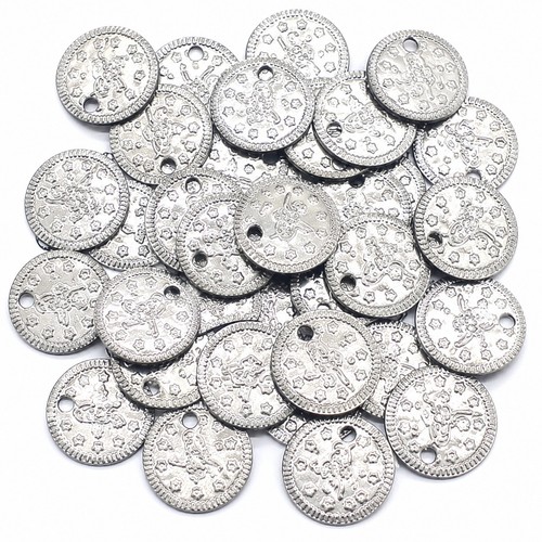 100 metall münzanhänger - 100,