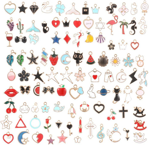 Bunte emaille charms - bunte, für