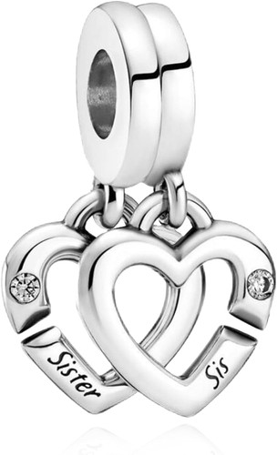 Silberner charm anhänger - silberner,