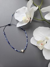 1 Blaues Perlen Damen Armband